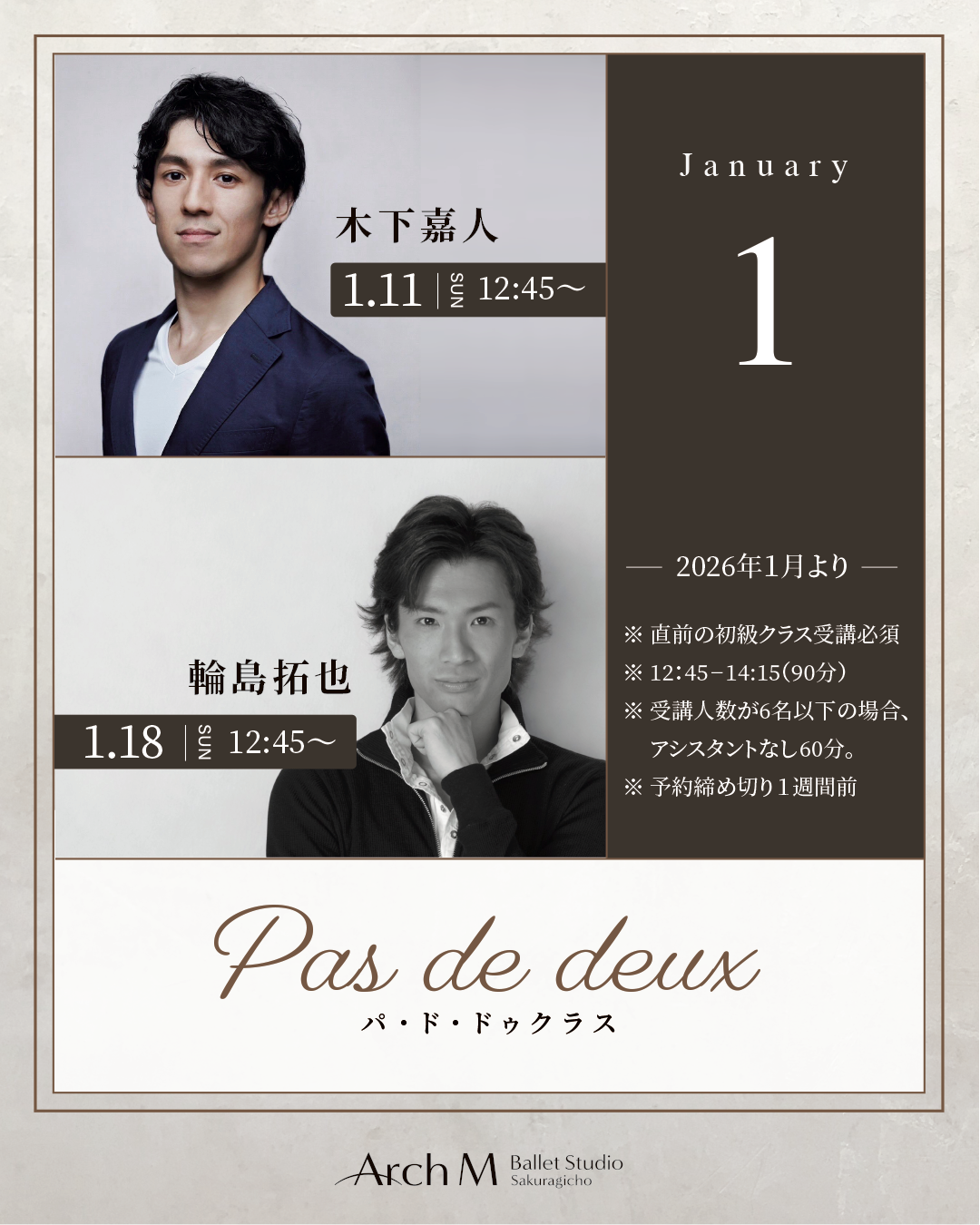 1月 Pas de deux Class